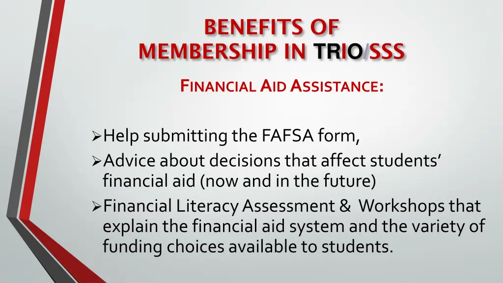 benefits of membership in trio sss 1