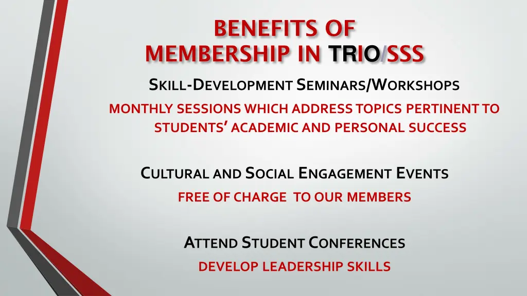benefits of membership in trio sss 3