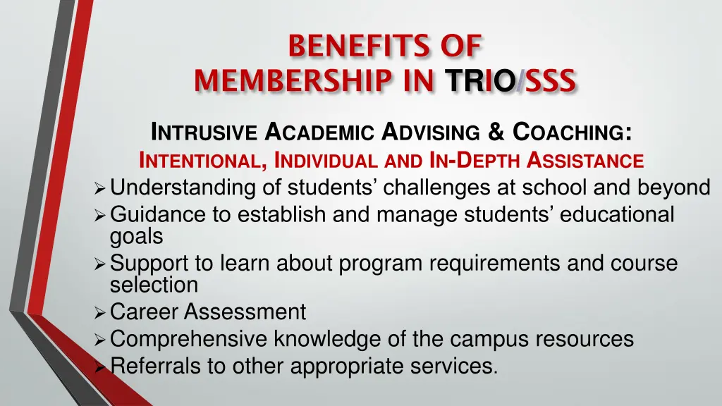 benefits of membership in trio sss