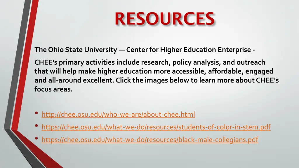 resources