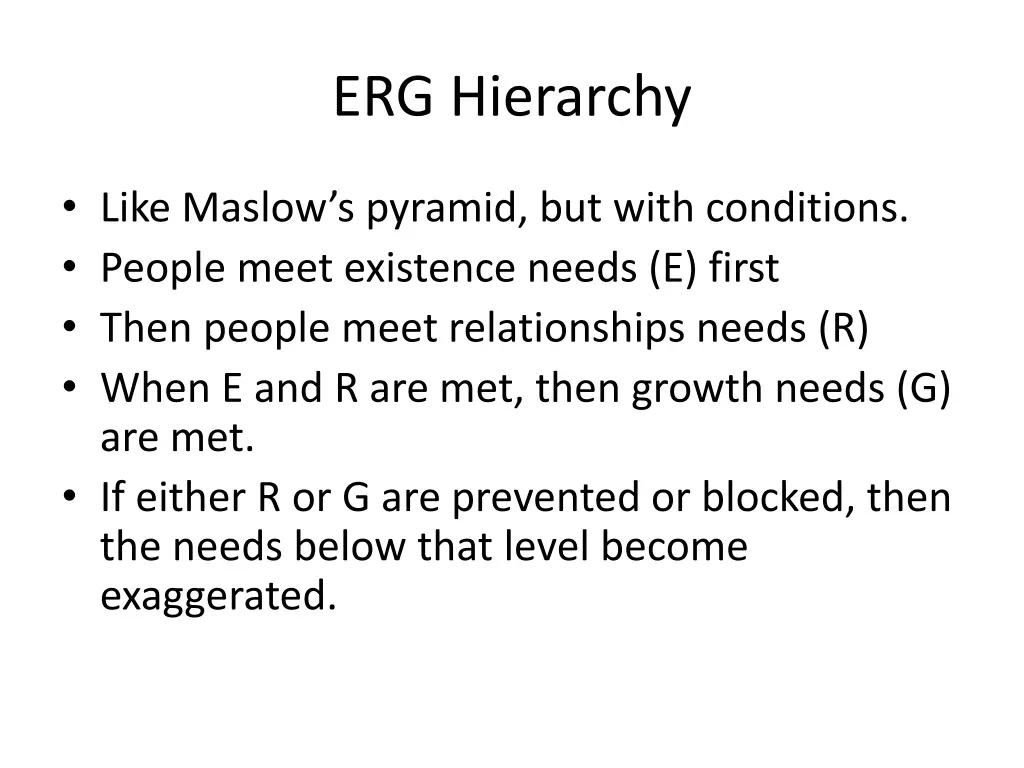 erg hierarchy