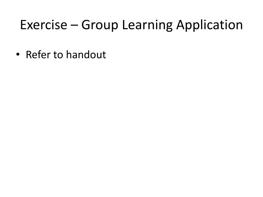 exercise group learning application