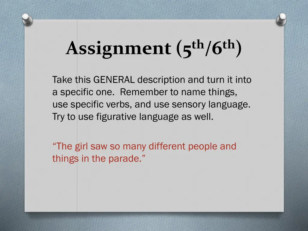assignment 5 th 6 th
