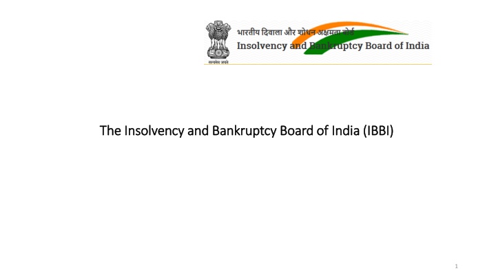 the insolvency and bankruptcy board of india ibbi