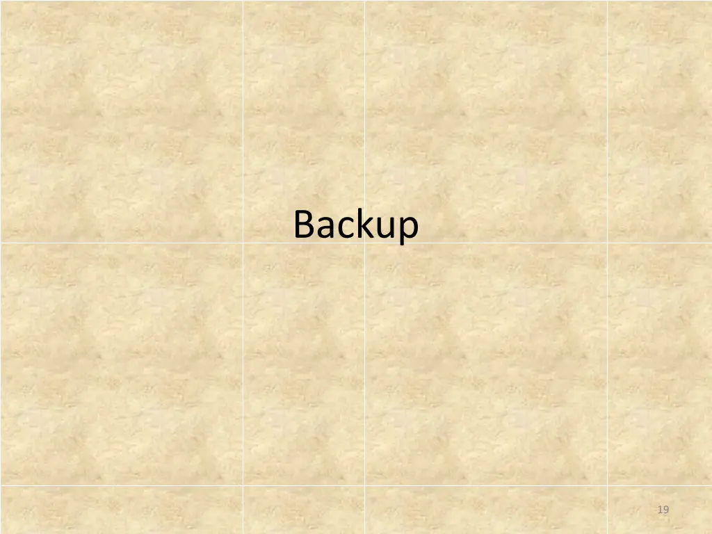 backup