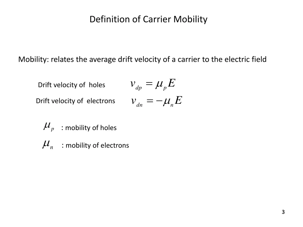 definition of carrier mobility