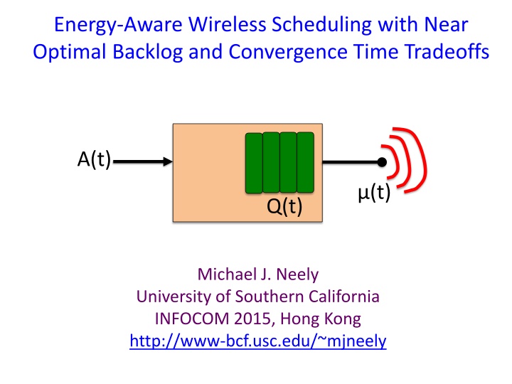 energy aware wireless scheduling with near