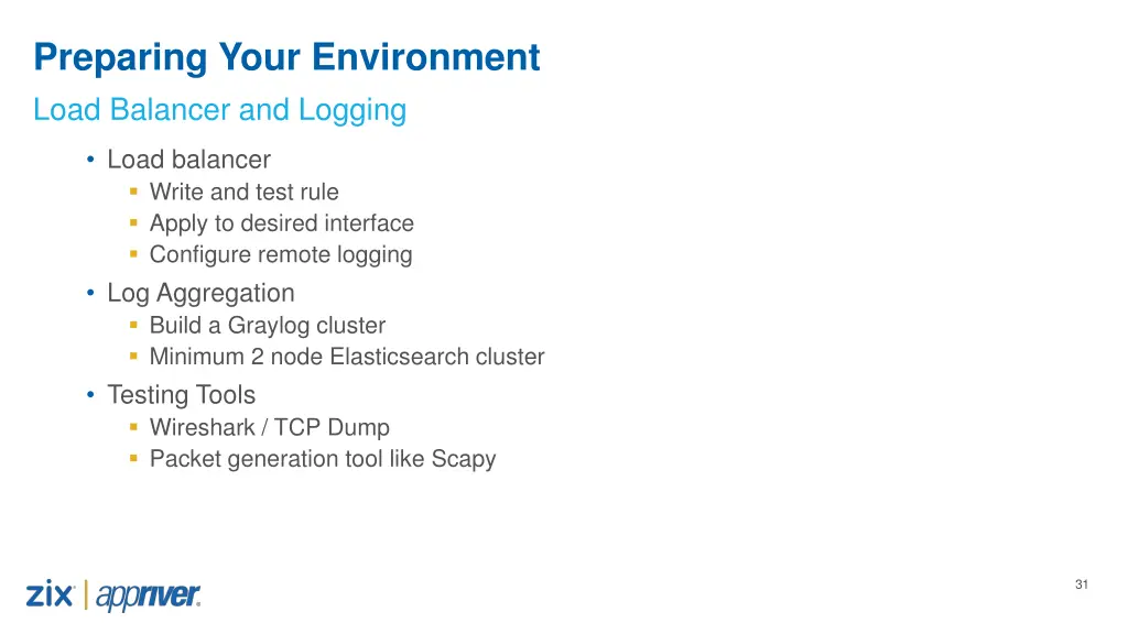 preparing your environment load balancer
