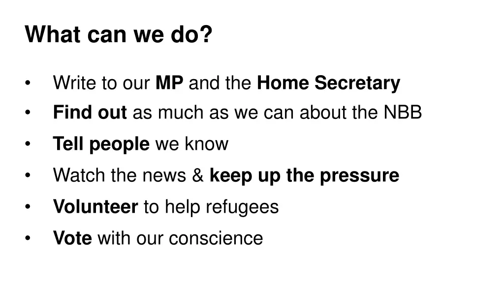 what can we do