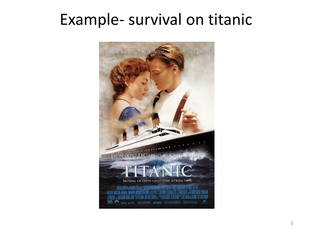 example survival on titanic