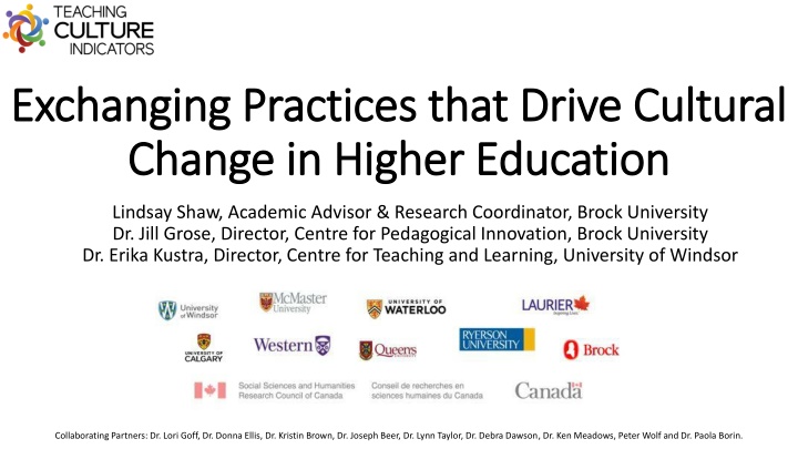 exchanging practices that drive cultural
