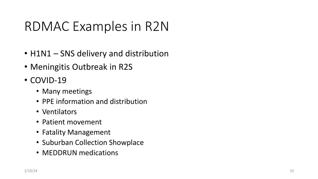 rdmac examples in r2n