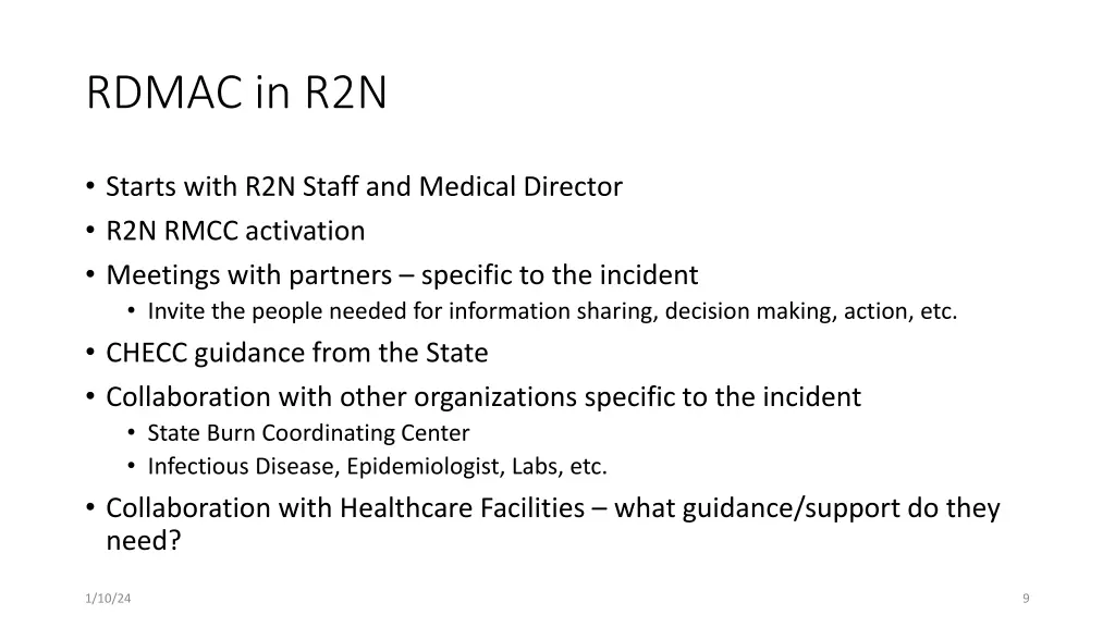 rdmac in r2n