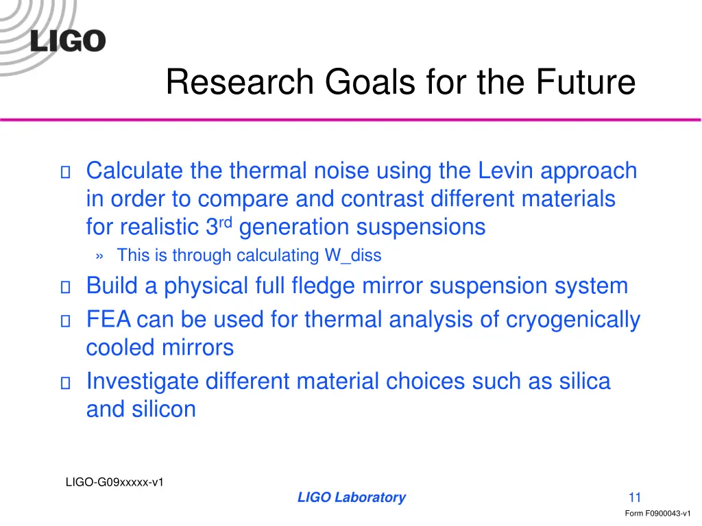research goals for the future