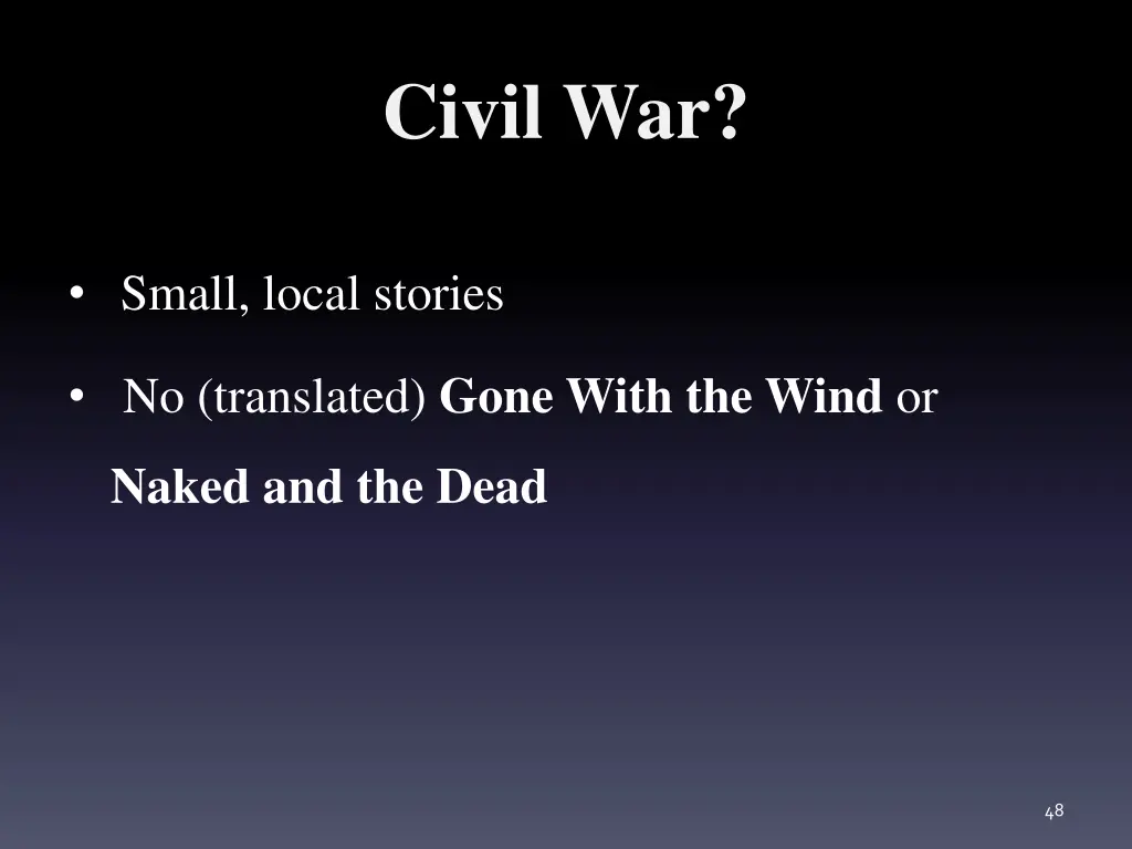 civil war