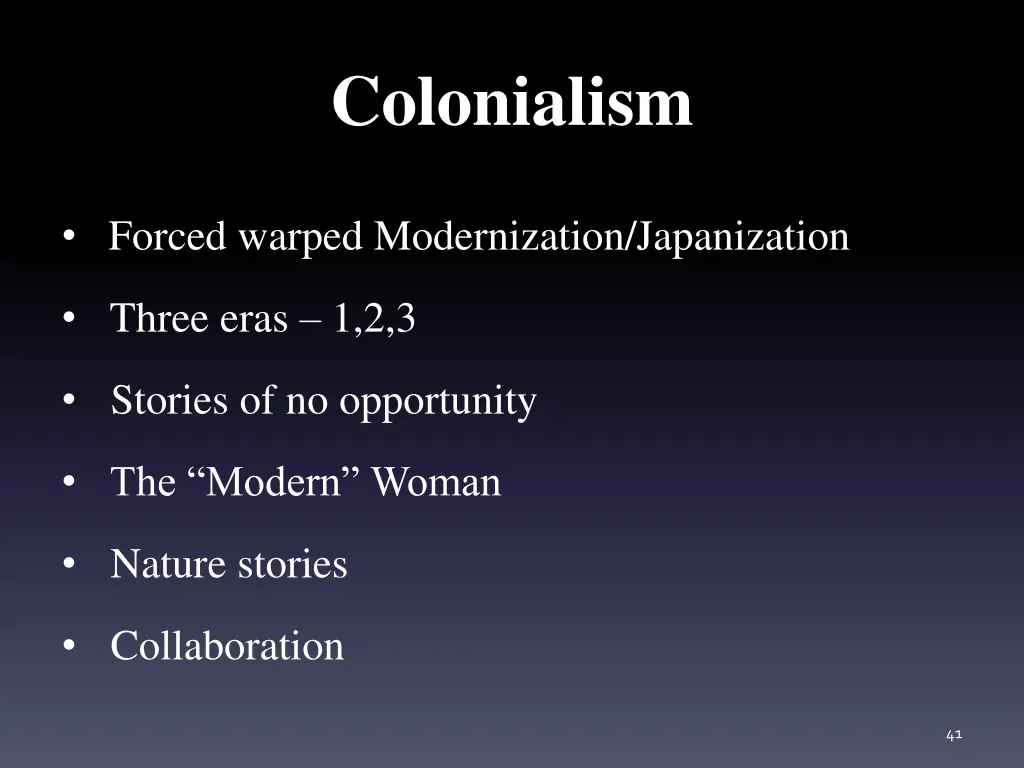 colonialism