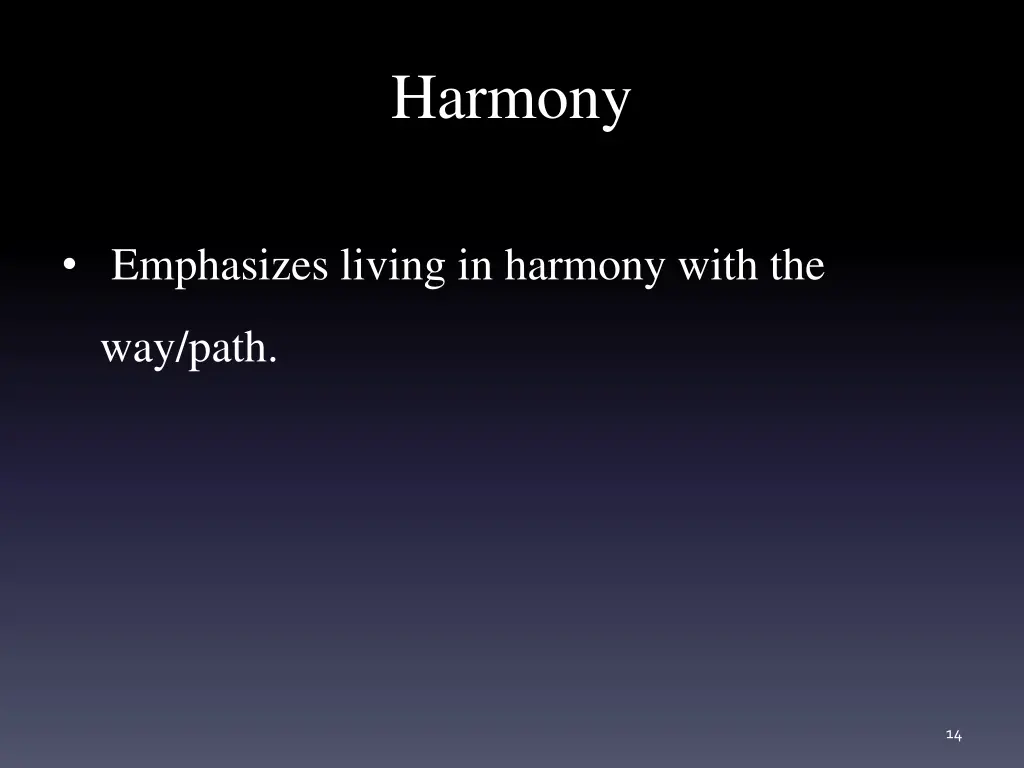 harmony