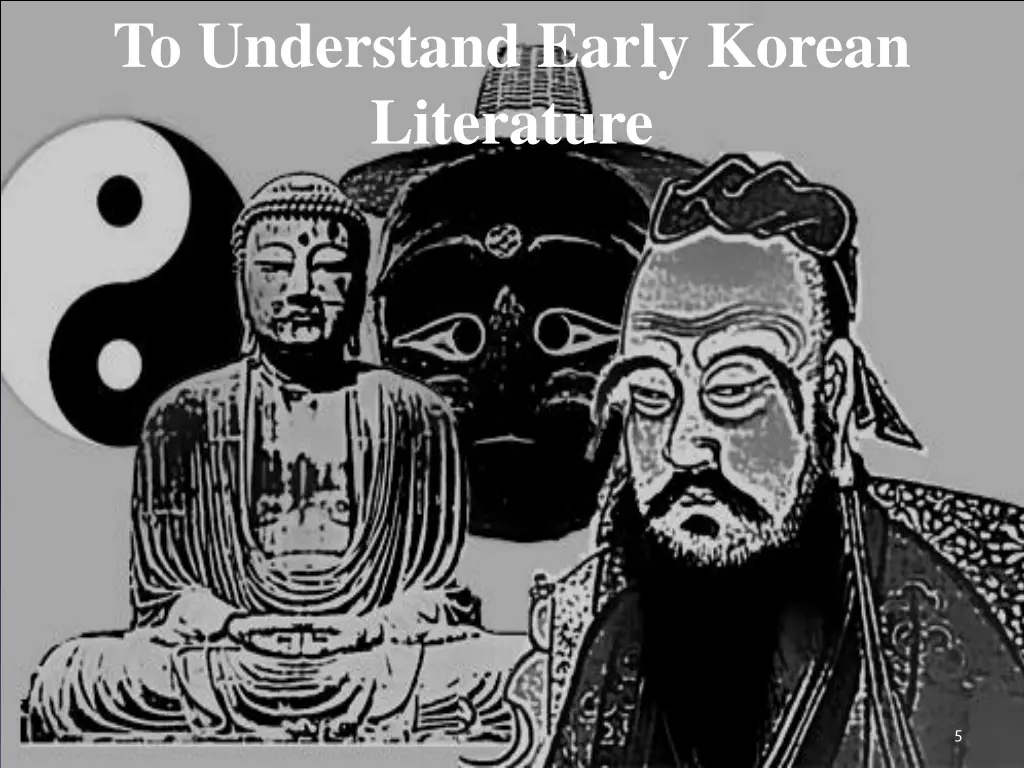 to understand early korean literature