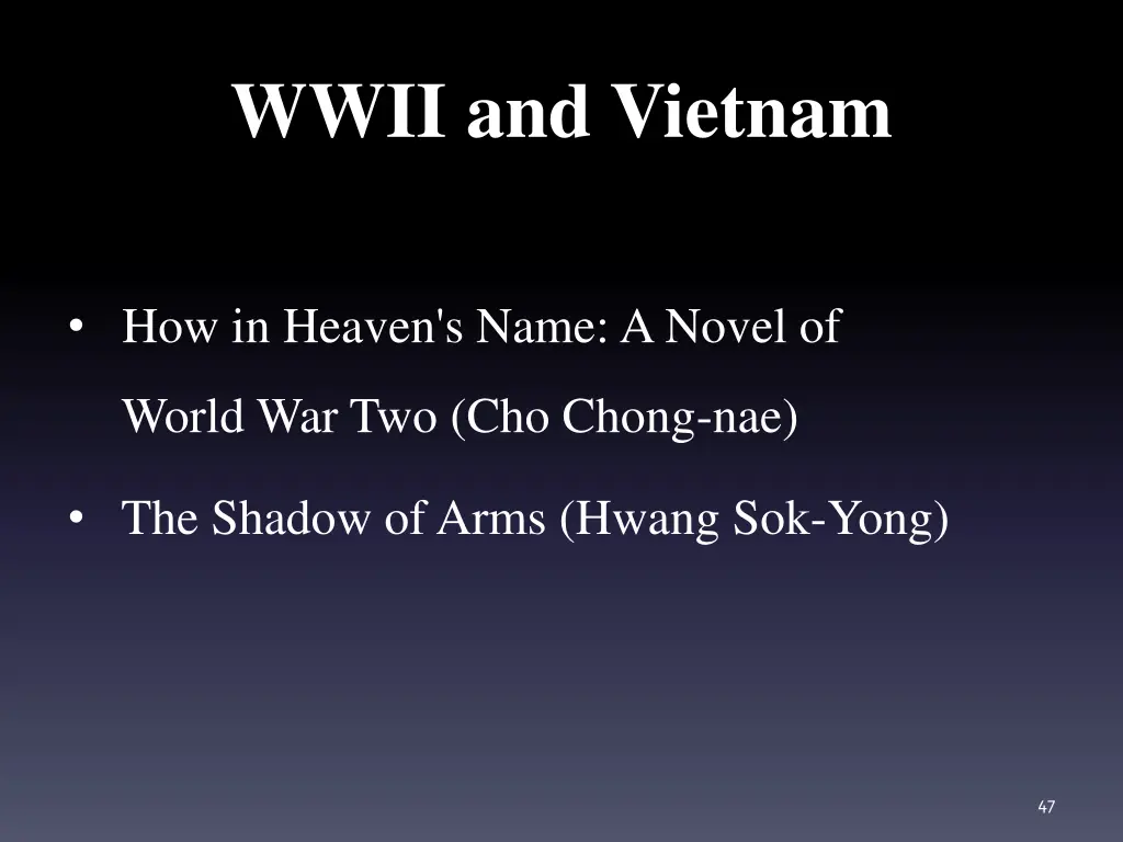 wwii and vietnam