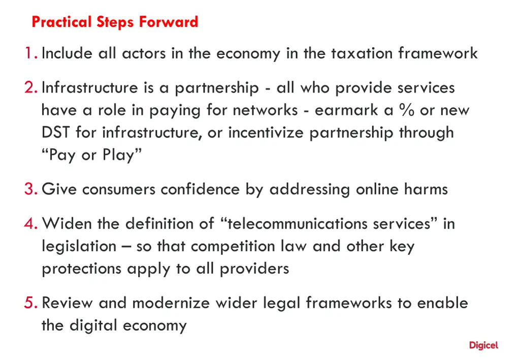 practical steps forward