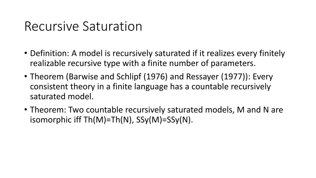 recursive saturation 2