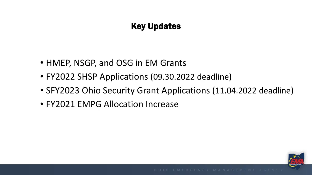 key updates key updates