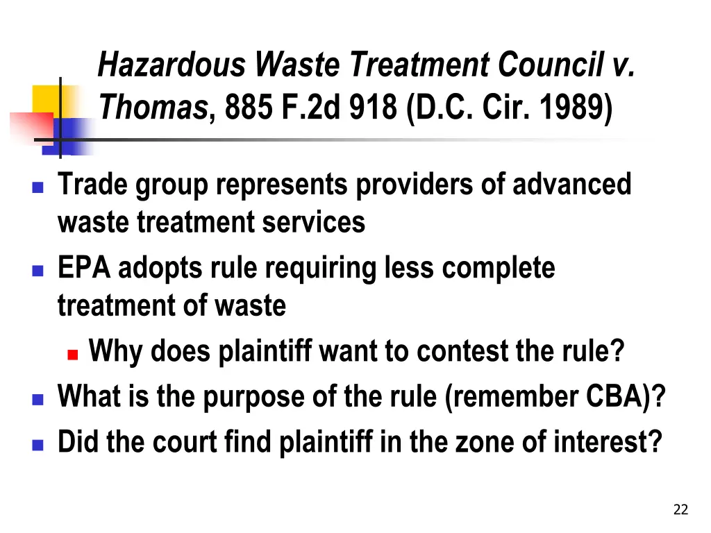 hazardous waste treatment council v thomas