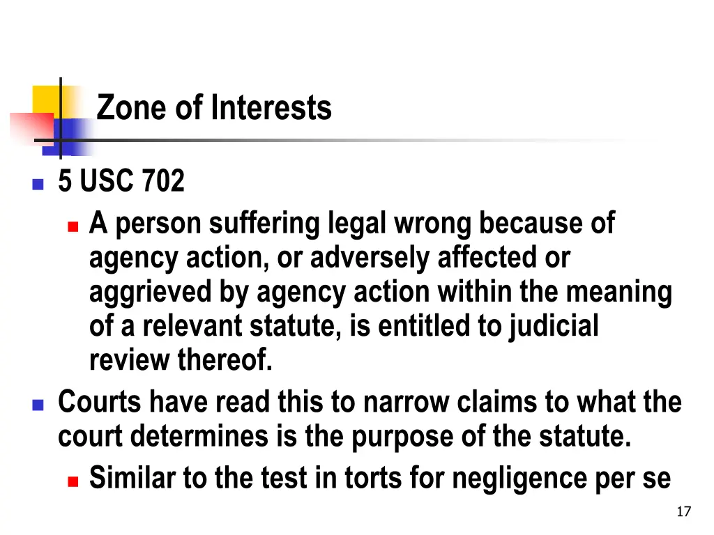 zone of interests