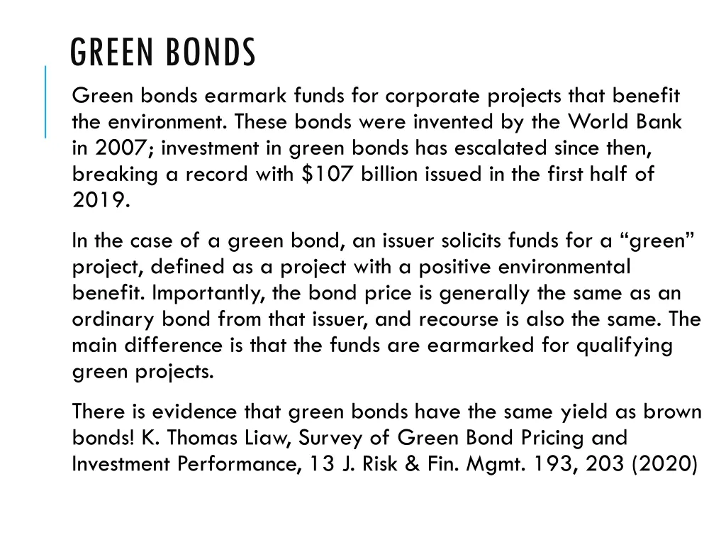 green bonds green bonds earmark funds