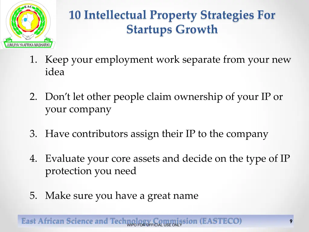 10 intellectual property strategies for startups