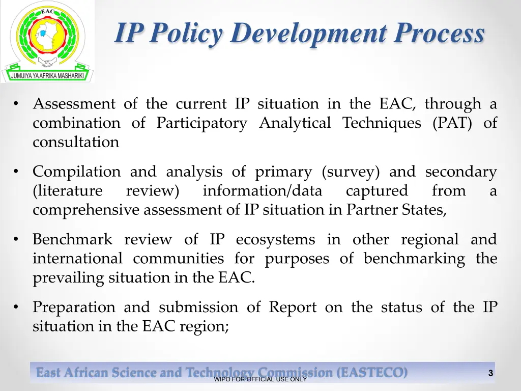 ip policy development process