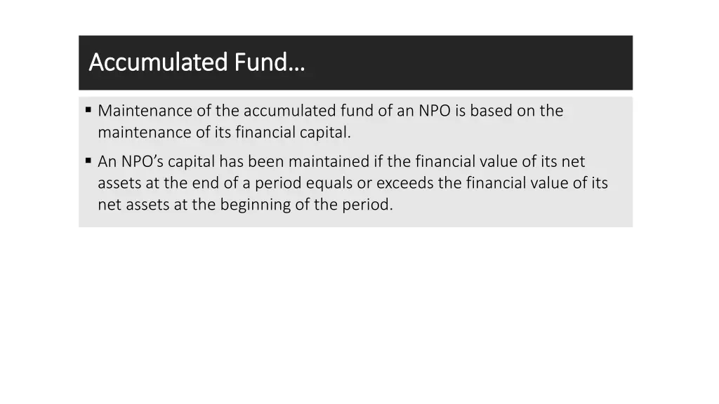 accumulated fund accumulated fund 2