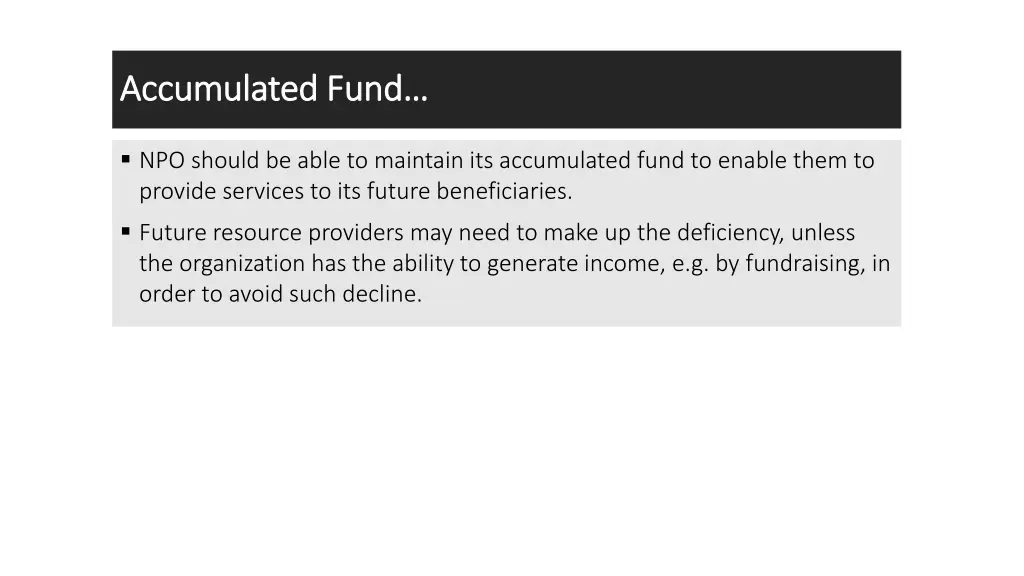 accumulated fund accumulated fund 3