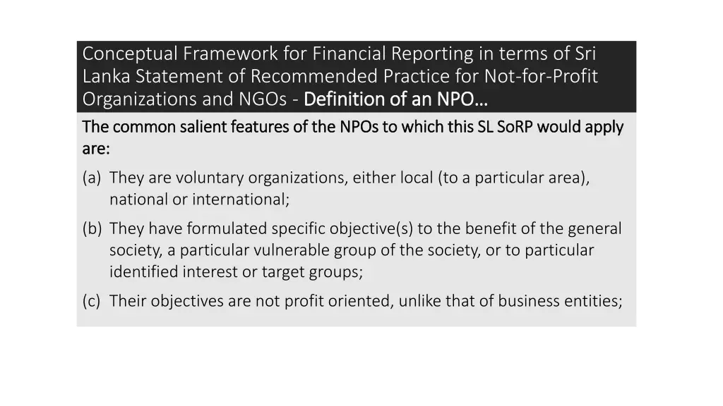 conceptual framework for financial reporting 2