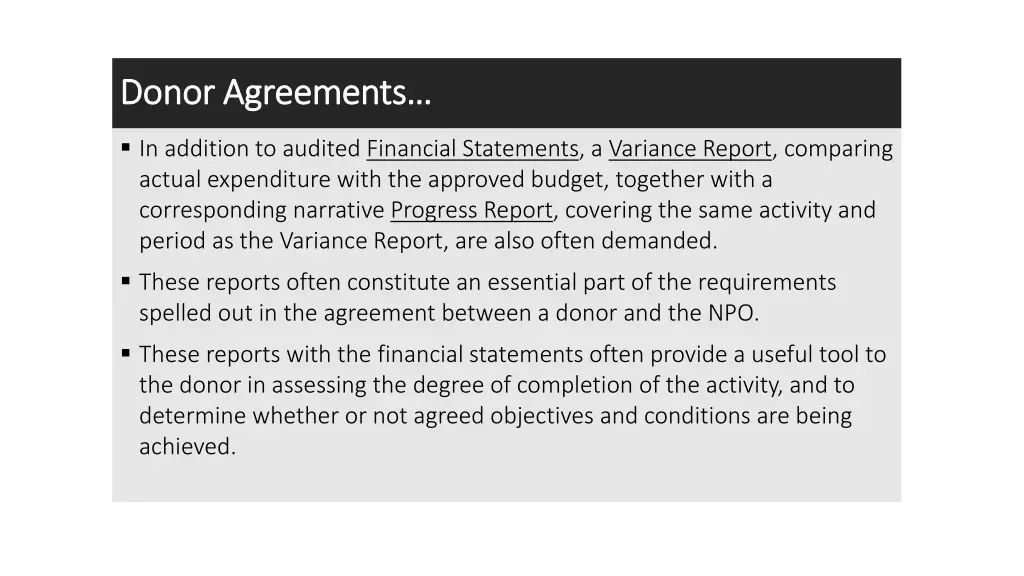 donor agreements donor agreements 1