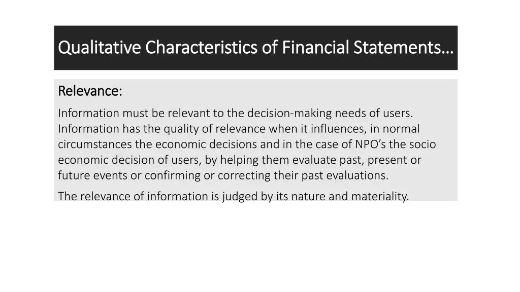 qualitative characteristics of financial 2