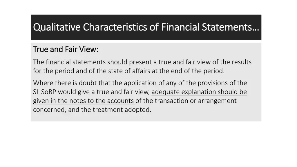 qualitative characteristics of financial 5