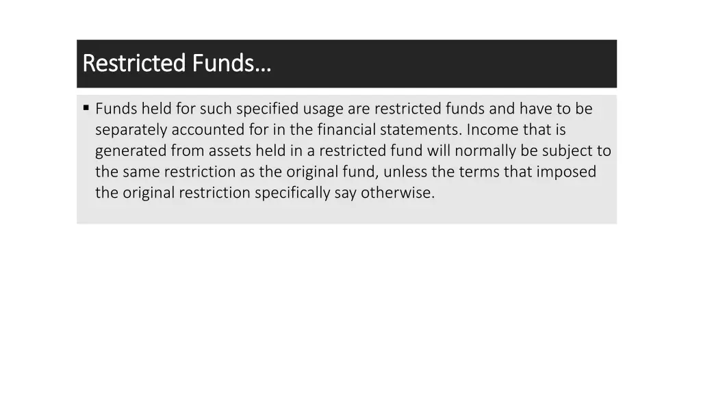 restricted funds restricted funds 1