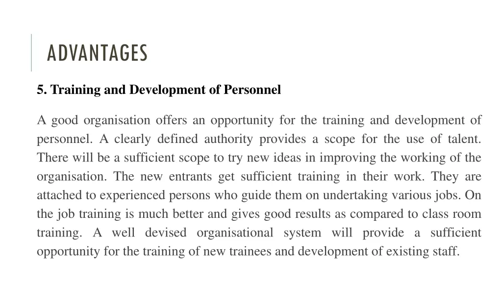 advantages 5