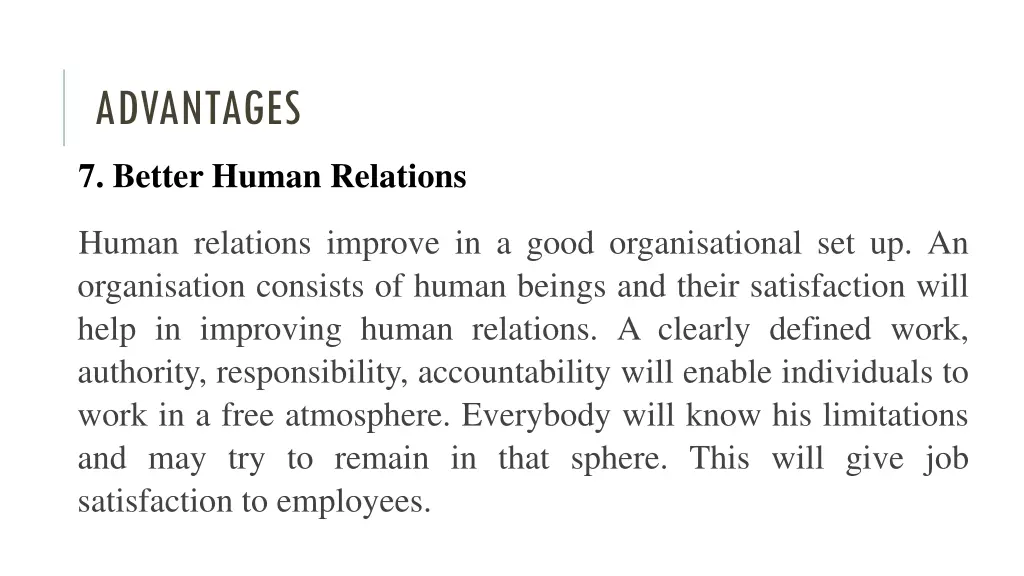 advantages 7