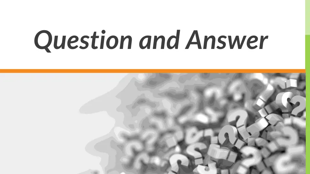 question and answer