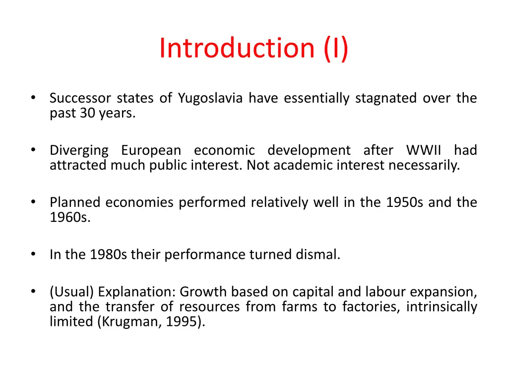 introduction i