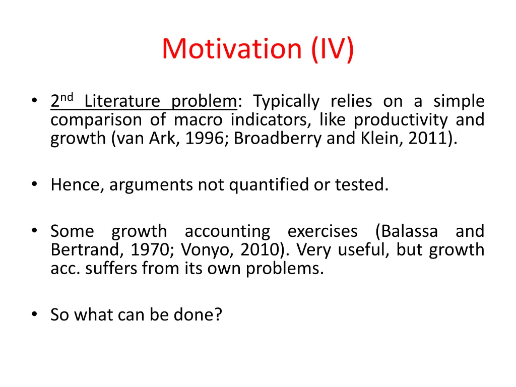 motivation iv