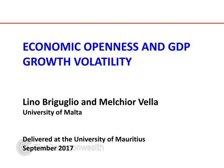 economic openness and gdp growth volatility