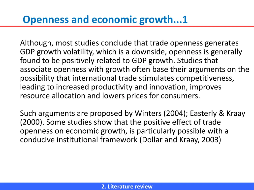 openness and economic growth 1