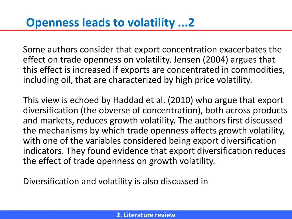 openness leads to volatility 2