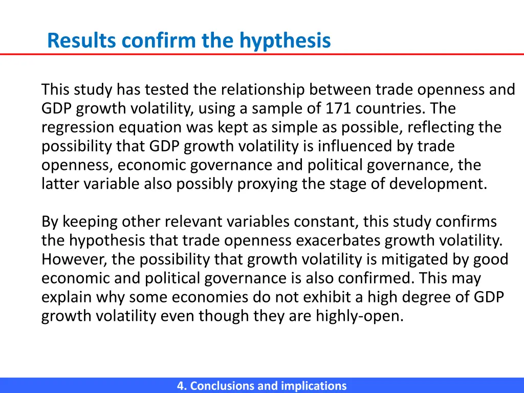 results confirm the hypthesis 1