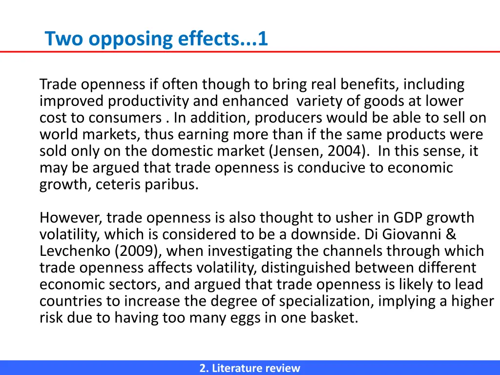 two opposing effects 1