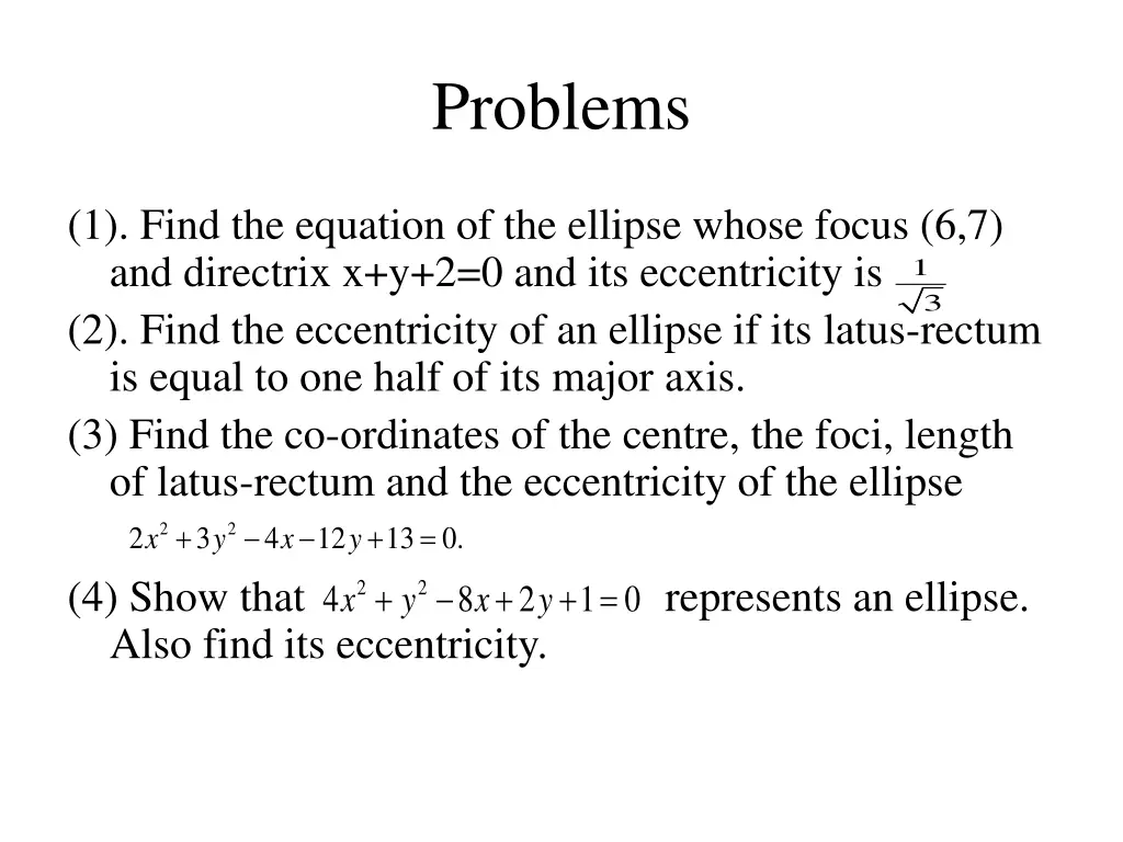 problems