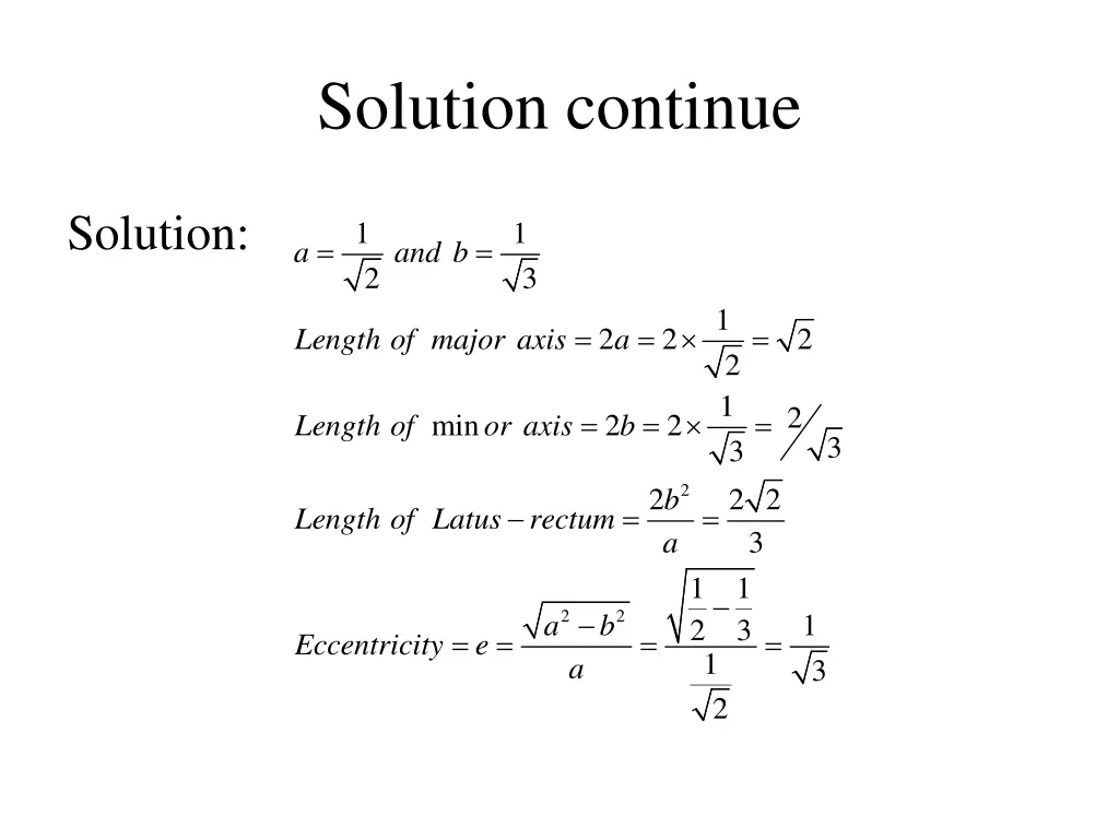 solution continue